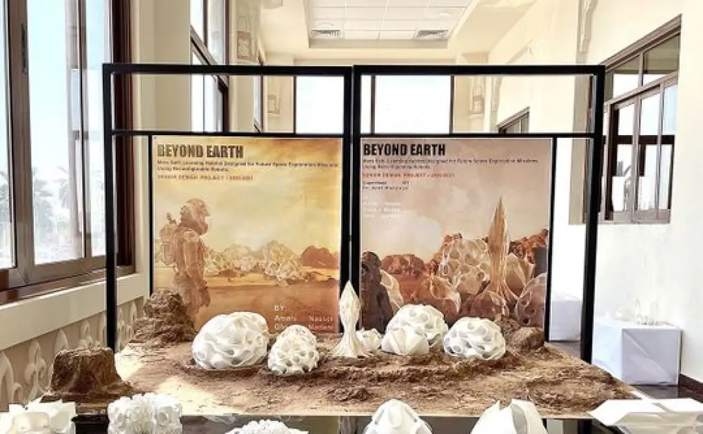 University of Sharjah engineering students design 3D human habitat on Mars