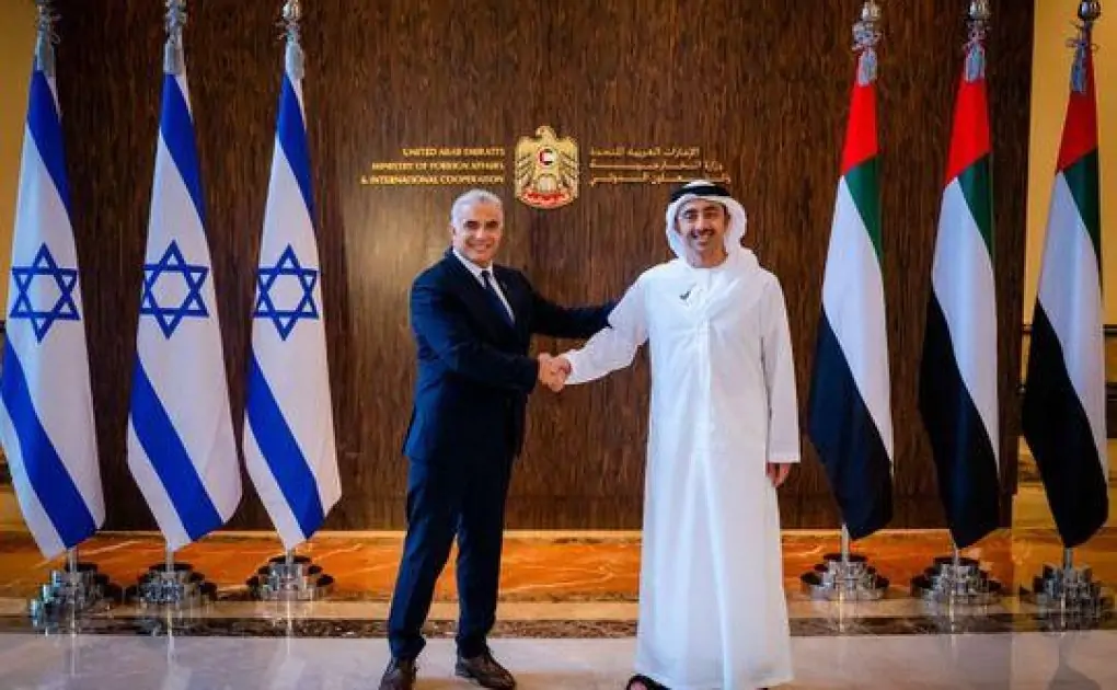 Abdullah receives Israeli foreign minister Yair Lapid on first visit to UAE
