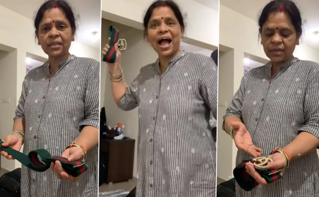 Desi Mother's Reaction to Daughter Buying Gucci Belt Worth Rs 35,000 Goes Viral, Video Has Netizens Amused (Watch)