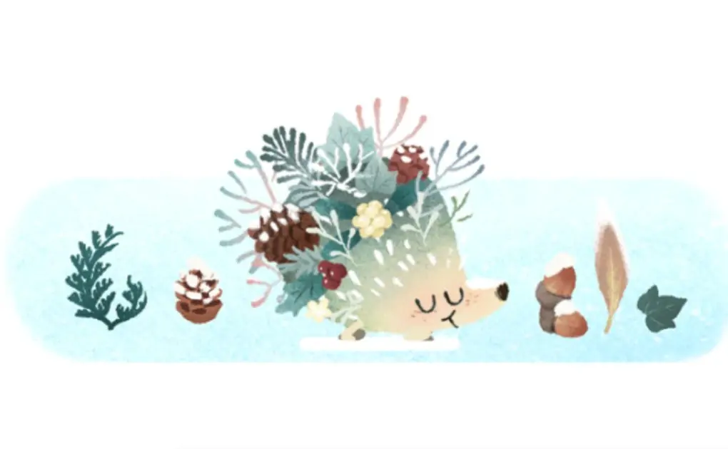 Winter Season 2021 Google Doodle: Welcome First Day of Winter in Southern Hemisphere With This Adorable Hedgehog Walking on Snow!