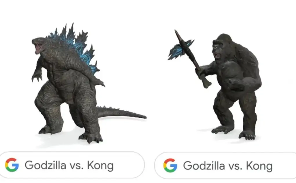 Godzilla View in 3D Google, Kong View in 3D Are Here! Time To Search 'Godzilla vs Kong' by Clicking on 'View in 3D' and Enjoy the Ultimate Clash
