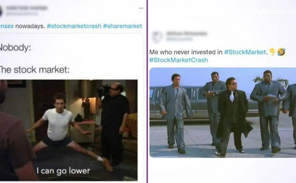 #stockmarketcrash Funny Memes and Jokes To Save You From Nerve-Racking Indian Stock Market Turmoil
