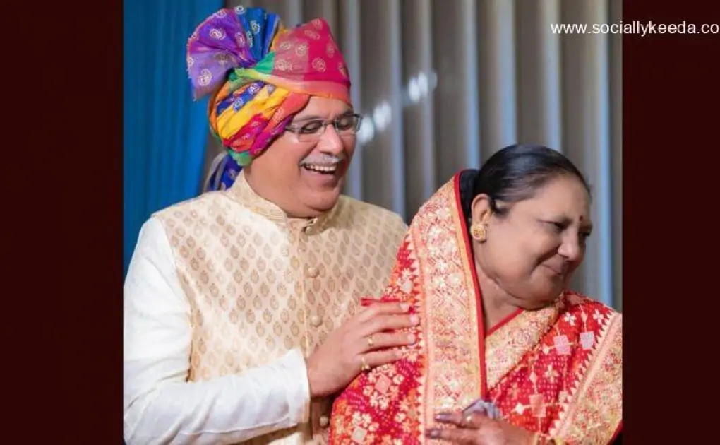 Chhattisgarh CM Bhupesh Baghel Wishes Wife Mukteshwari Baghel on Their 40th Marriage Anniversary With Heartwarming Post (See Pic)