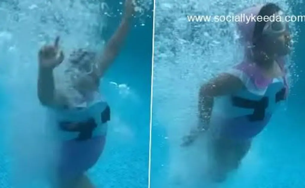 MS Dhoni's Daughter Ziva Taking Plunge into Pool is Refreshing! Watch Viral Video
