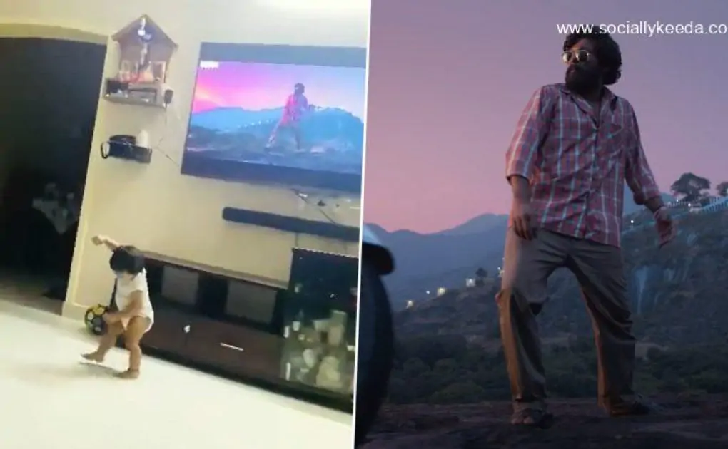 This Viral Clip of a Baby Dancing to Allu Arjun’s ‘Srivalli’ Song From Pushpa Proves Kids Are Also Fans of the Tollywood Star (Watch Video)