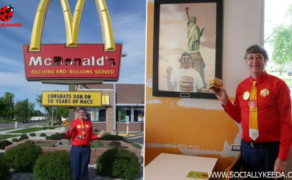 Big Mac Enthusiast! US Man Donald Gorske Celebrates 50 Year Anniversary of Eating A McDonald’s Big Mac Burger Every Day 