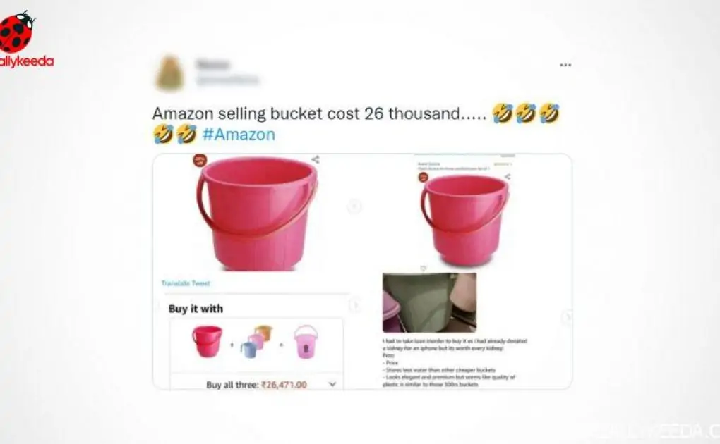 Amazon Sells Bucket for Rs 26,000 After Discount, Baffled Netizens Ask 'What Kind of Loot It Is'