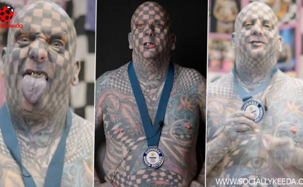 Man Sets Guinness World Record for Highest Number of Square Tattoos on the Body; Watch Video