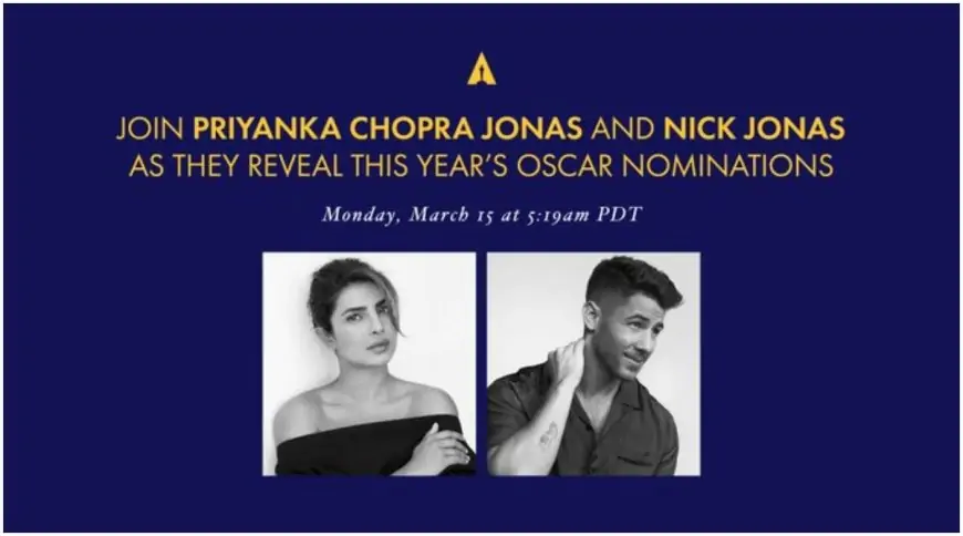 Priyanka Chopra, Nick Jonas to announce Oscar nominations, actor makes a gaffe while making the big reveal. Watch