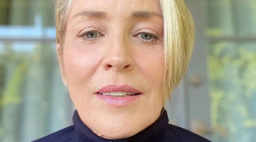 Sharon Stone receives first dose of COVID-19 vaccine