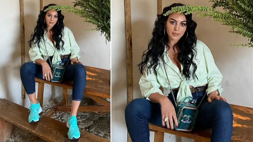 Georgina Rodriguez Looks Uber-Chic in White Placket Blouse Paired with Denim Pants; See Photos of Cristiano Ronaldo's Girlfriend