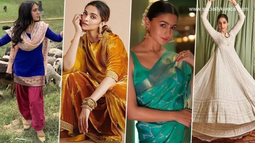 Lohri 2023 Outfit: From Sara Ali Khan, Deepika Padukone to Sonam Kapoor; Here’s a Look at the Beautiful Styles for Some Inspiration on the Festive Season (View Pics)