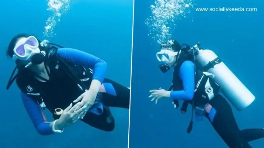 Parineeti Chopra Deep-Dives in the Blue Ocean and It Looks Beautiful (View Pics and Video)