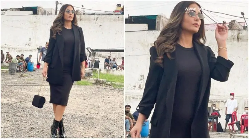 Hina Khan Shares BTS Pictures from Her Song 'Mohabbat Hai' and Her All-Black Avatar is Impressive