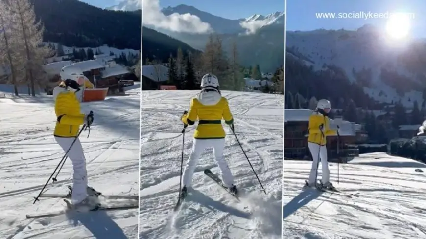 Samantha Ruth Prabhu Masters the Art of Skiing As She Holidays in the Snowy Switzerland (View Pic and Video)