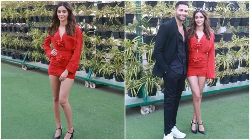 Gehraiyaan Promotions: Ananya Panday Brings in Some Early Valentine's Day Vibes With Her Red Hot Mini Dress