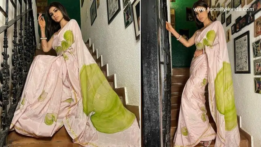 Basant Panchami 2023: Newlywed Mouni Roy Is a Sight To Behold a She Strikes a Pose in Six-Yard (View Pics)