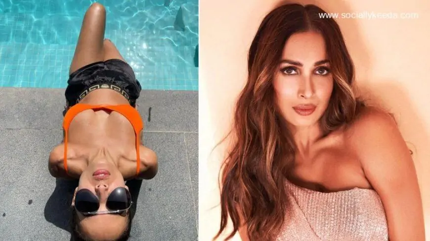 Malaika Arora Enjoys the Sun in an Orange Bikini Top, Shows Off Her Assets in a Steamy Snap (View Pic)