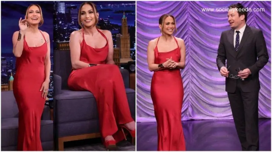 Yo or Hell No? Jennifer Lopez's Red Hot Silk Gown from The House of Norma Kamali