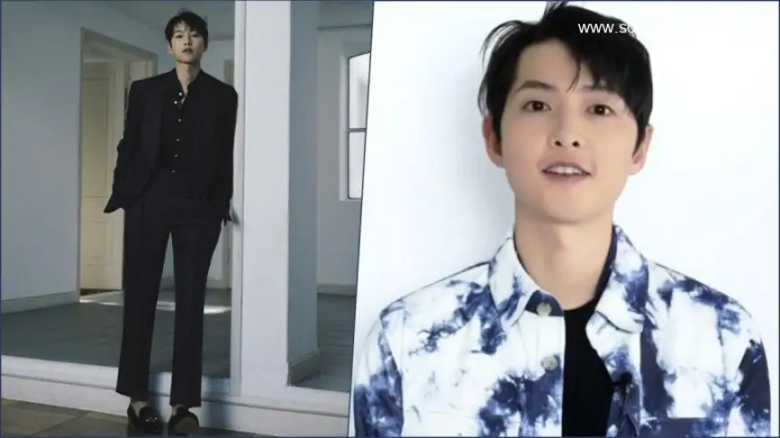 Song Joong-ki's Dapper All-Black Suit and Cool Tie-Dye Shirt Looks Worthy of a *Chef’s Kiss*