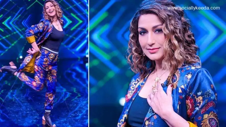 Sonali Bendre Looks Like a Breath of Fresh Air in a Blue Floral Power Suit (View Pics)