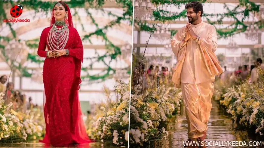Bride Nayanthara And Groom Vignesh Shivan Look Exquisite In Custom-Made Wedding Ensembles (View Pics)