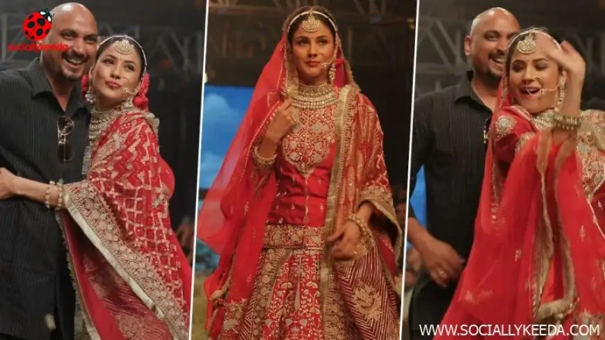 Shehnaaz Gill Turns Into Bride for Her Debut Ramp Walk, Grooves to Sidhu Moose Wala’s Song (Watch Viral Video)