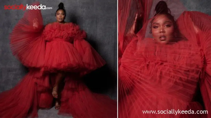 Emmys 2023: Lizzo Opts for Red Ruffled Gown at Emmy Award Show; View Pics of the American Singer in Beautiful Couture Dress