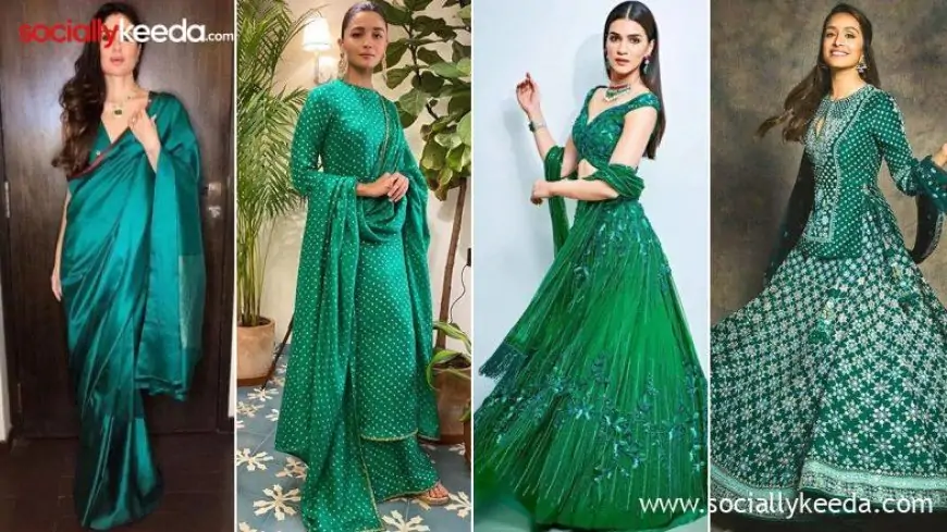 Navratri 2023 Day 8 Colour Peacock Green: Kriti Sanon, Shraddha Kapoor's Ethnic Styles In This Colour to Imitate