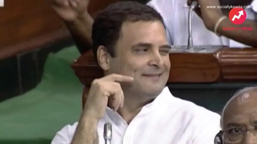 Rahul Gandhi Wink | SociallyKeeda