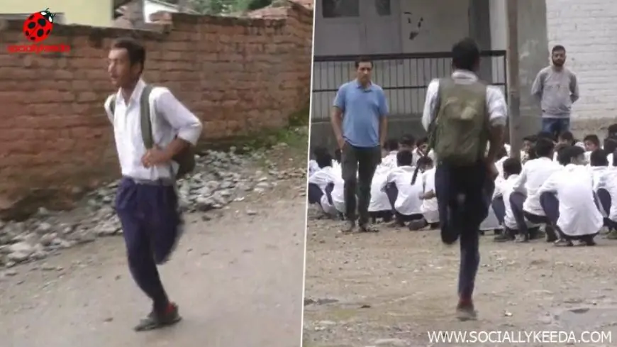 Specially-Abled Boy Parvaiz Walks to School on One Leg To Pursue His Dreams (Watch Video) – SociallyKeeda