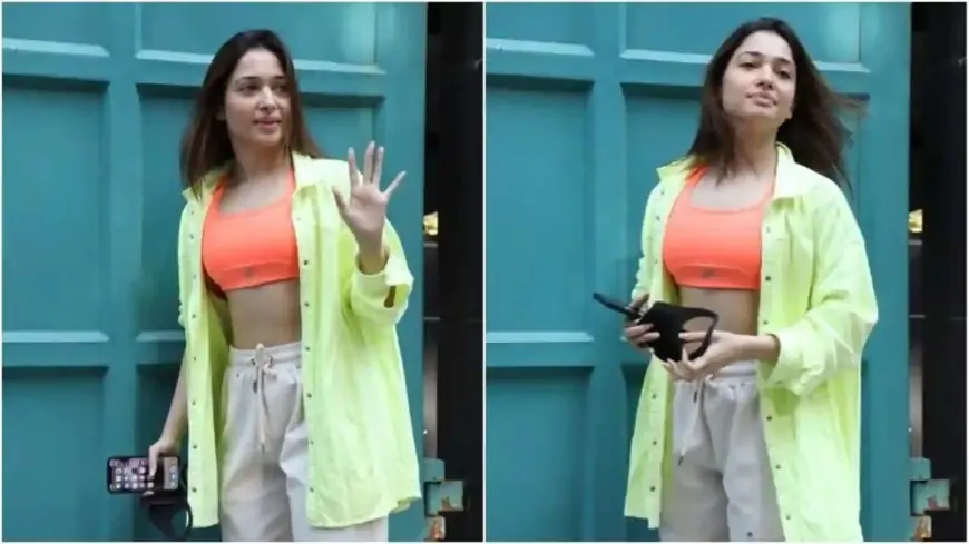 Tamannaah Bhatia shows how to mix pastels with athleisure like a champ