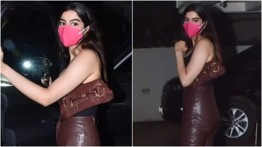 Khushi Kapoor glams up Arjun Kapoor&#039;s birthday in bodysuit and leather pants