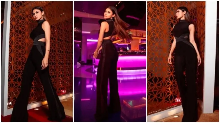 Mouni Roy redefines elegance in all-black cut-out jumpsuit