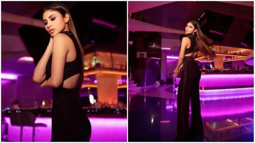 In a monochrome co-ord set, Mouni Roy is a smokeshow