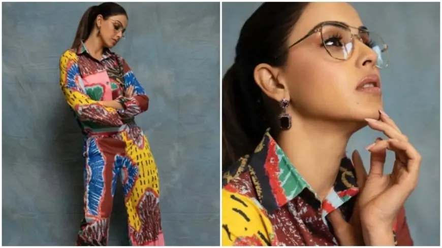 In a multicolour jumpsuit, Genelia D'Souza speaks of rainbows