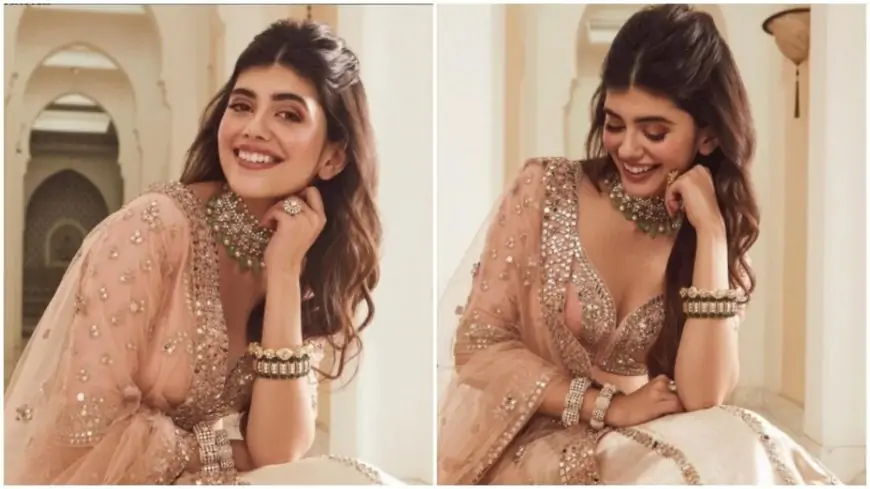 In a pastel lehenga, Sanjana Sanghi speaks of joy and pain