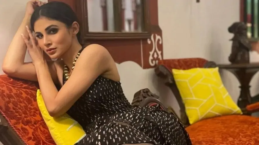 Mouni Roy is the picture of elegance in sleeveless black dress and bold eye make-up