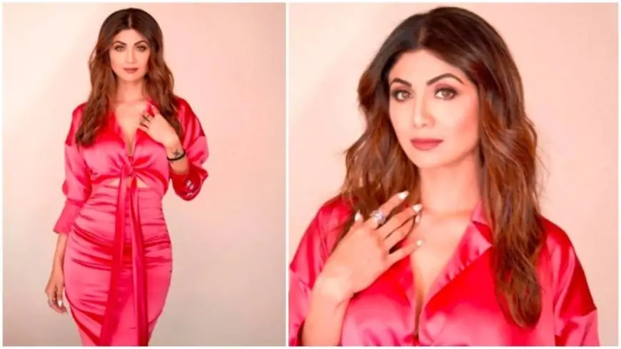 Shilpa Shetty has pink in her mind as she strikes pose in satin cut-out maxi dress
| Hindustan Times