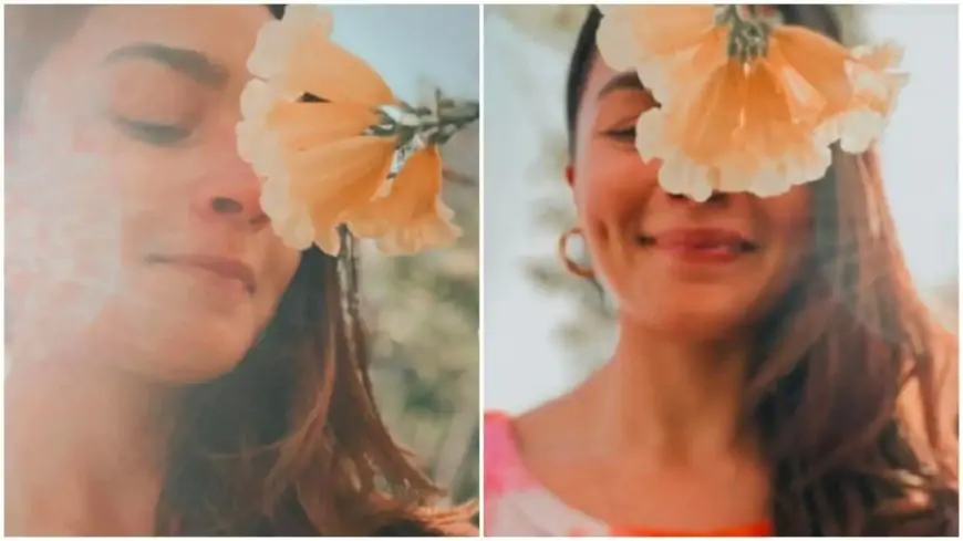 Alia Bhatt gets goofy in her backyard with the sun and flowers