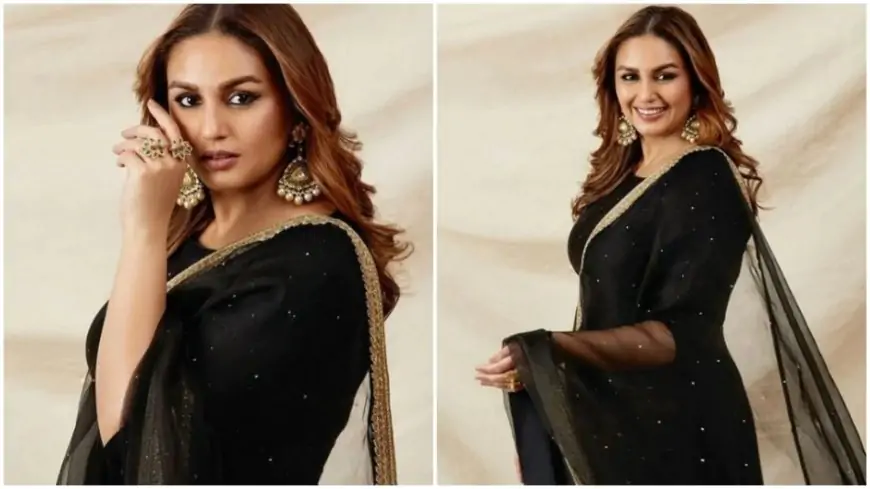 Huma Qureshi blends mystic and ethnic vibes in a black salwar suit