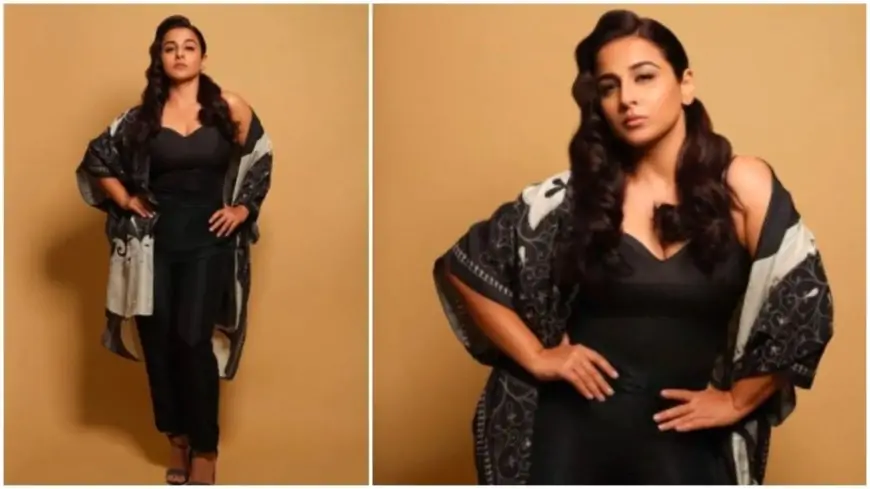 Vidya Balan's personality shines through this bold black look