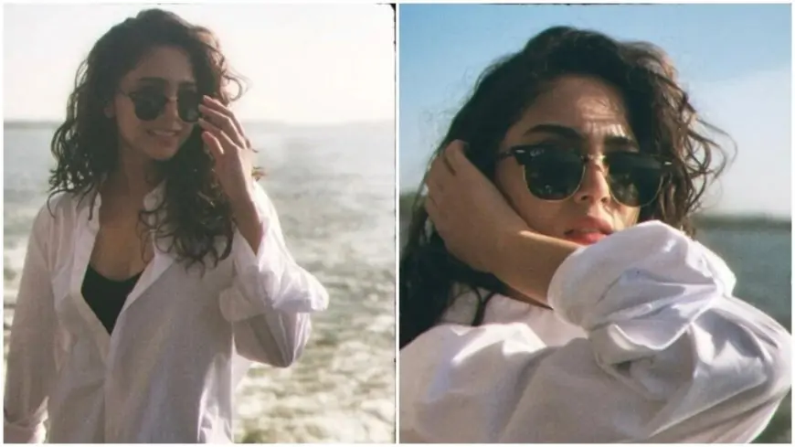 By the ocean, in a white shirt, Sharvari Wagh raises the oomph