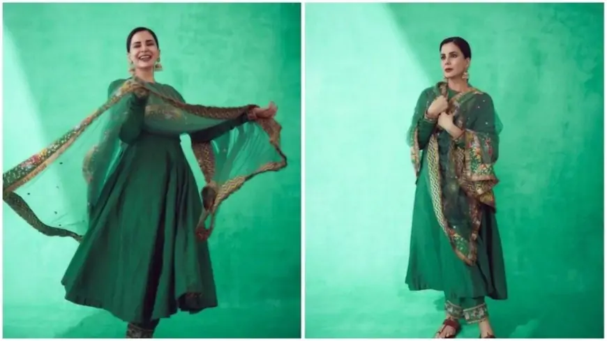 Kirti Kulhari, in a green salwar set, looks right out of a dream
