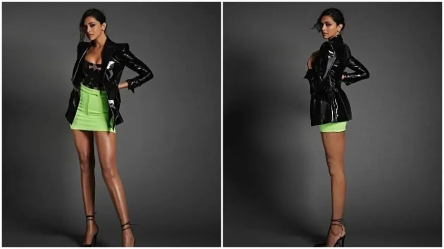 Deepika Padukone wraps up Gehraiyaan promotions looking like a diva in leather blazer, bodysuit, mini skirt