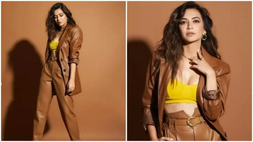 Kriti Kharbanda is slaying it in a vegan leather suit