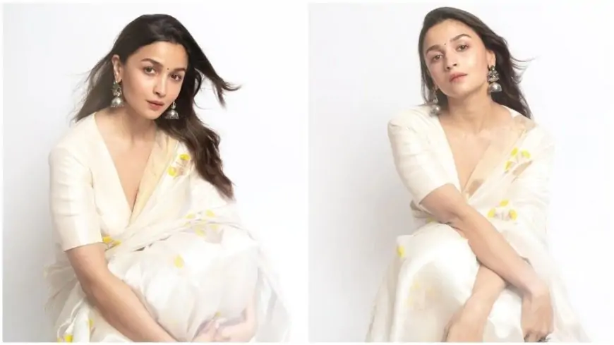 Alia Bhatt casts a spell on her fans with timeless white saree for Gangubai Kathiawadi promotions