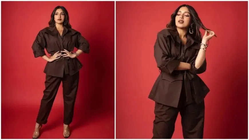 Bhumi Pednekar expresses love for chocolate, Badhaai Do through her bold brown outfit
| Hindustan Times