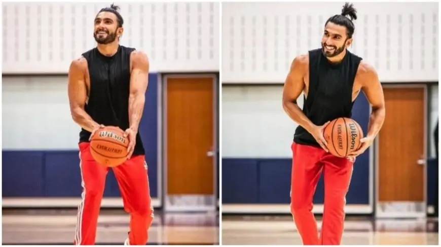 Inside Ranveer Singh's basketball game. Watch him dunk the ball