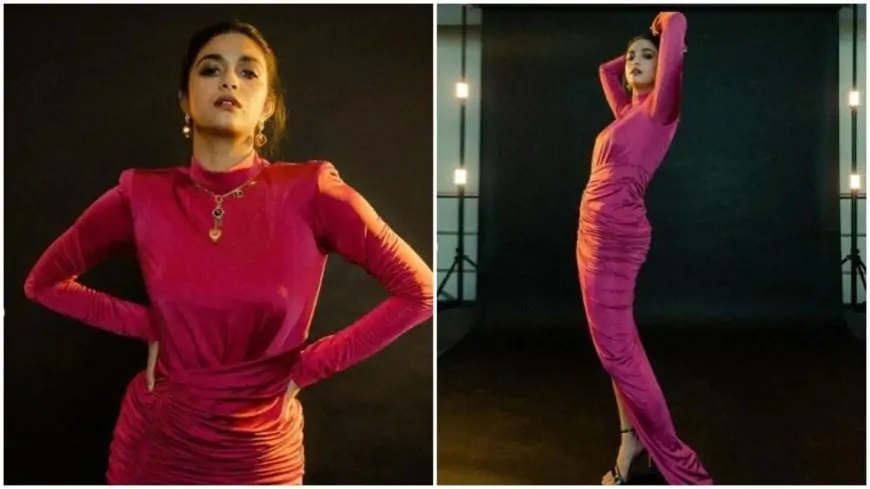 Keerthy Suresh, in a gown, is ‘pink perfection’